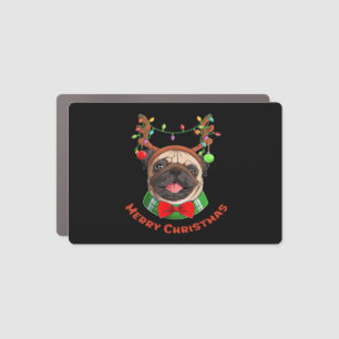 Merry Christmas. Christmas lights. Classic T-Shirt Car Magnet