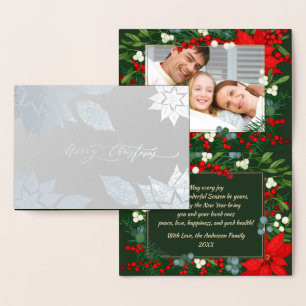 Merry Christmas. Christmas Luxury Foil Card