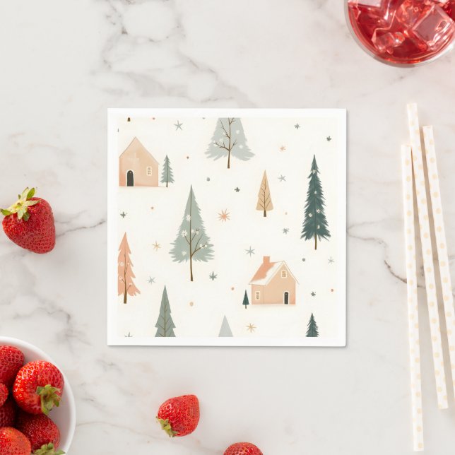 Merry Christmas!  Christmas napkins. Napkins (Insitu)