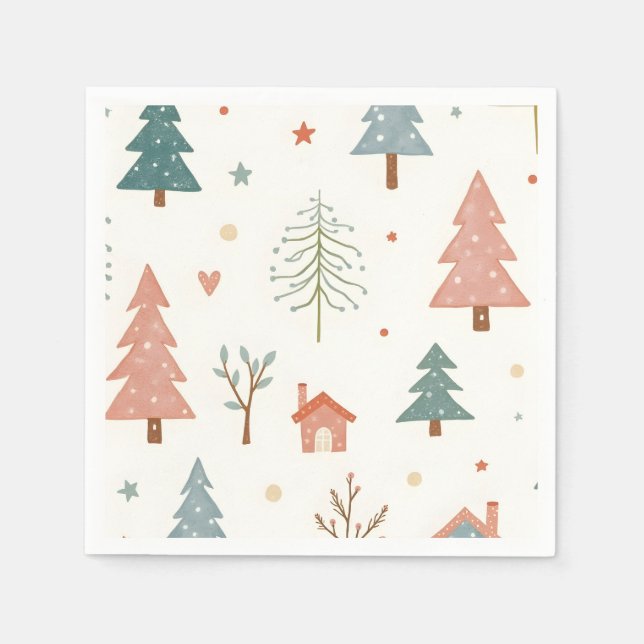 Merry Christmas!  Christmas napkins. Napkins (Front)