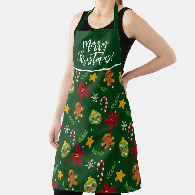 Merry Christmas, Christmas Pattern Apron (Insitu)