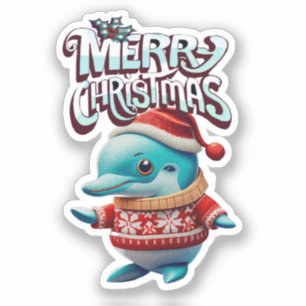 "Merry Christmas" Christmas Sticker