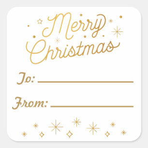 MERRY CHRISTMAS / Christmas Sticker Tags