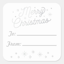 MERRY CHRISTMAS / Christmas Sticker Tags