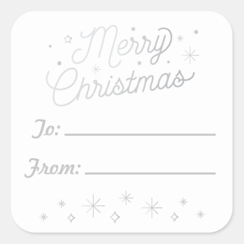 MERRY CHRISTMAS  Christmas Sticker Tags