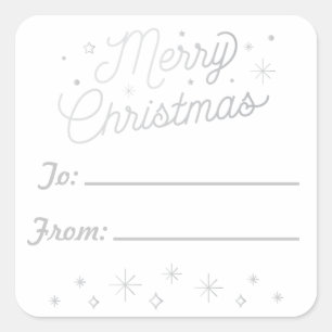 MERRY CHRISTMAS / Christmas Sticker Tags