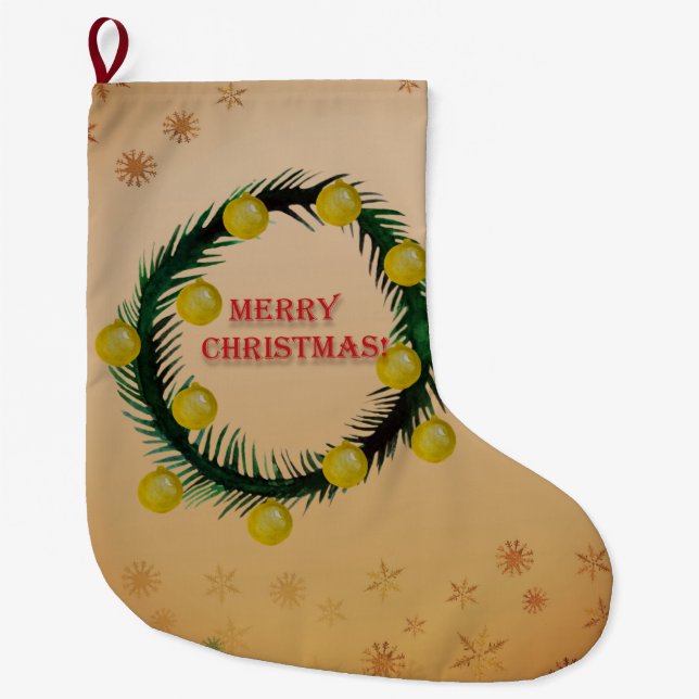 Merry Christmas  Christmas Stocking (Front)