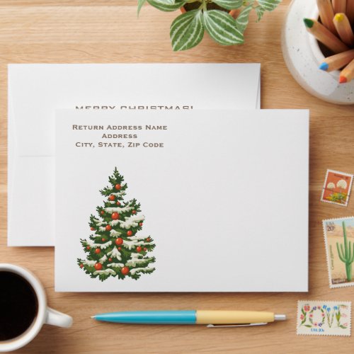 Merry Christmas Christmas Tree Envelope