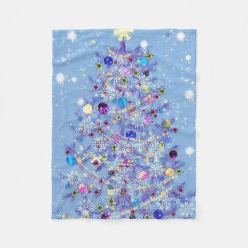 Merry Christmas _ Christmas Tree Fleece Blanket