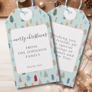 Merry Christmas! Christmas Tree Gift Tags
