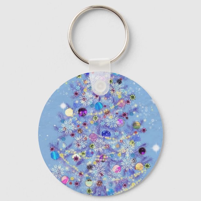 Merry Christmas - Christmas Tree Keychain (Front)