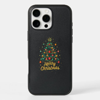 Merry Christmas Christmas Tree Lights Christmas Tr iPhone 16 Pro Max Case