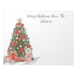 Merry Christmas Christmas Tree Notepad
