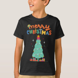 MERRY CHRISTMAS - Christmas Tree T-Shirt
