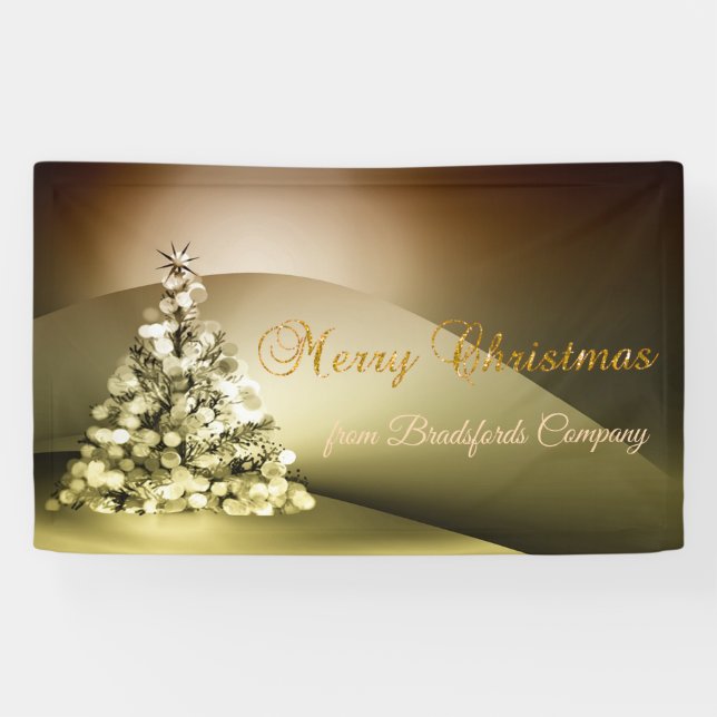 Merry Christmas, ChristmasTree Company Banner (Horizontal)