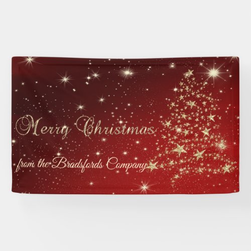 Merry Christmas ChristmasTreeRedCompany Banner