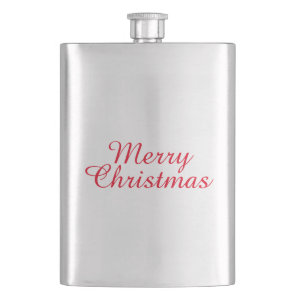 Merry Christmas Classic Flask