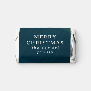 Merry Christmas classic plaid personalized Hershey's Miniatures