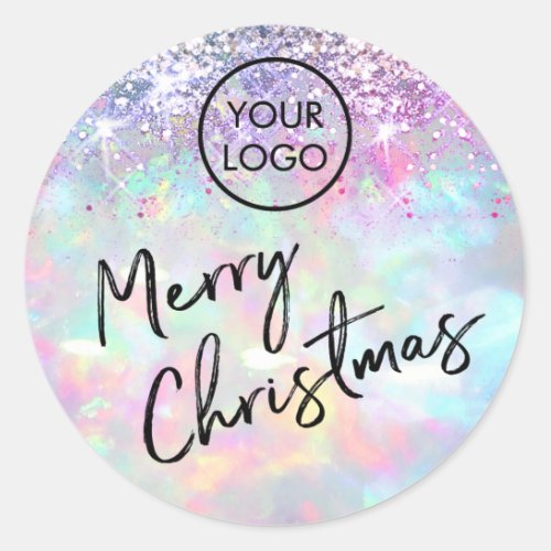 Merry Christmas Classic Round Sticker