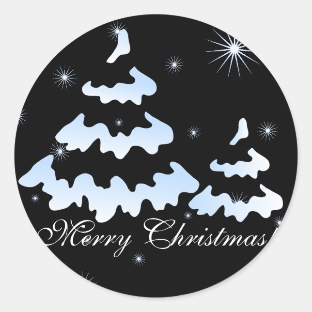 Merry Christmas! Classic Round Sticker (Front)