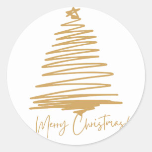 Merry Christmas      Classic Round Sticker