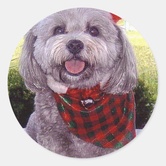 Merry Christmas Classic Round Sticker