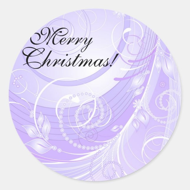 Merry Christmas! Classic Round Sticker (Front)