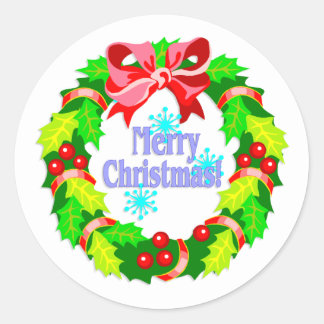 Merry Christmas Stickers | Zazzle