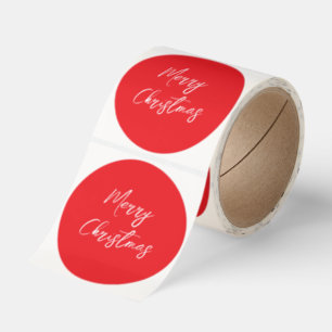 Merry Christmas Classic Round Sticker