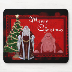 Merry Christmas Classic Santa Designed Mousepad