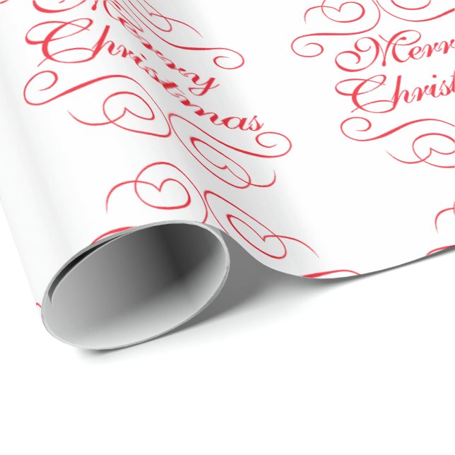 Merry Christmas Classic Wrapping Paper (Roll Corner)