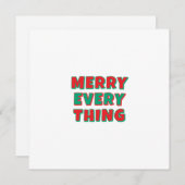 Merry Christmas Classical Unique Minimalist Plain (Front/Back)