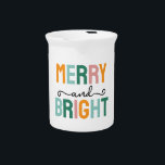 Merry Christmas Classical Unique Minimalist Plain Beverage Pitcher<br><div class="desc">Specific, plain, eyecatching template at affordable price. Choose from variety of different card designs, types and fonts.</div>