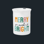 Merry Christmas Classical Unique Minimalist Plain Beverage Pitcher<br><div class="desc">Specific, plain, eyecatching template at affordable price. Choose from variety of different card designs, types and fonts.</div>