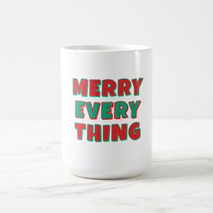 Merry Christmas Classical Unique Minimalist Plain Coffee Mug