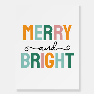 Merry Christmas Classical Unique Minimalist Plain Foam Board