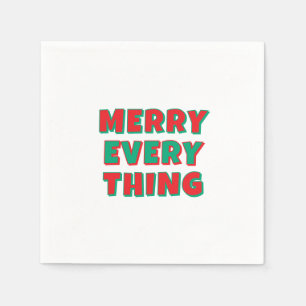 Merry Christmas Classical Unique Minimalist Plain Napkins