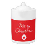 Merry Christmas Classical Unique Minimalist Plain Teapot