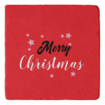 Merry Christmas Classical Unique Minimalist Plain Trivet