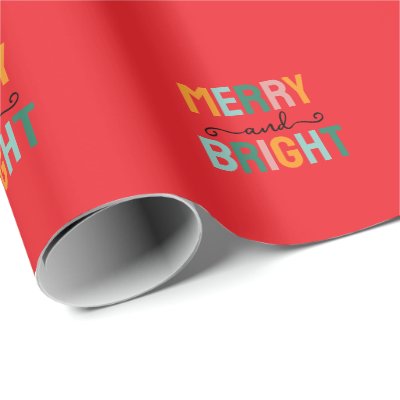 Merry Christmas Classical Unique Minimalist Plain Wrapping Paper