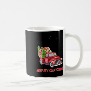 Merry Christmas Clic Red Truck Tree Family Xmas  Coffee Mug