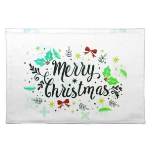 Merry Christmas Cloth Placemat