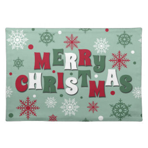 Merry Christmas Cloth Placemat