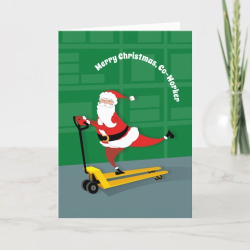 Merry Christmas Co_Worker Warehouse Holiday Card