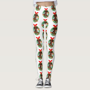 merry christmas cobra snake leggings
