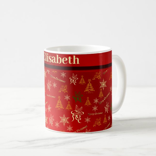 merry christmas coffee mug (Front Right)
