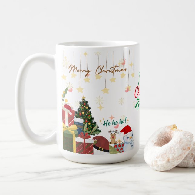 merry christmas coffee/tea mug (With Donut)