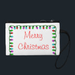 Merry Christmas Coin Purse<br><div class="desc">Merry Christmas Light Coin Purse for any occasion</div>