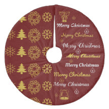 Merry Christmas Collage Dark Red Gold S2
