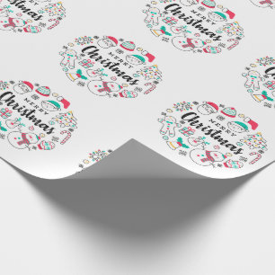 Merry Christmas colorful drawing Wrapping Paper